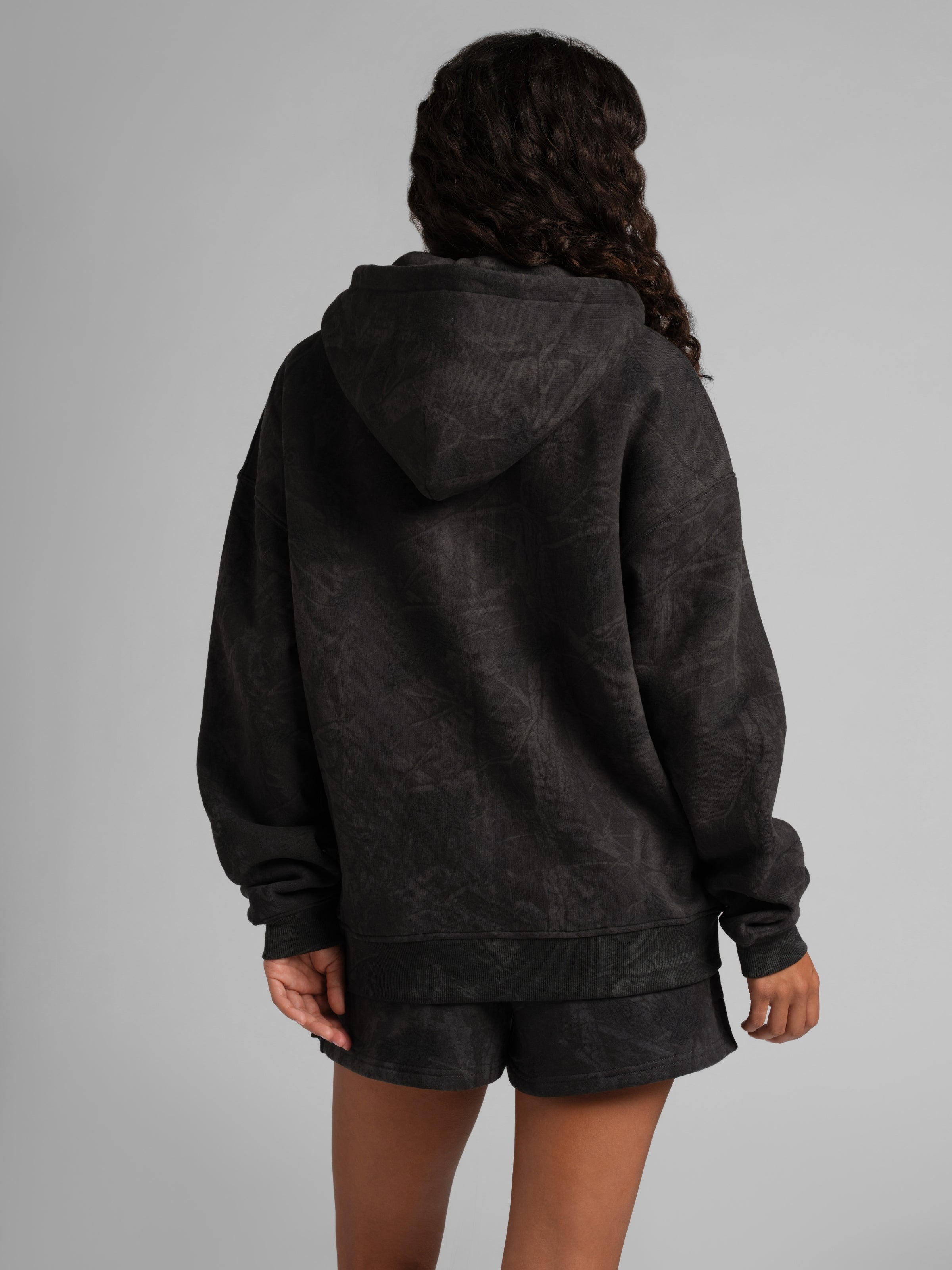 Camo Crop Zip Hoodie - Pre Order