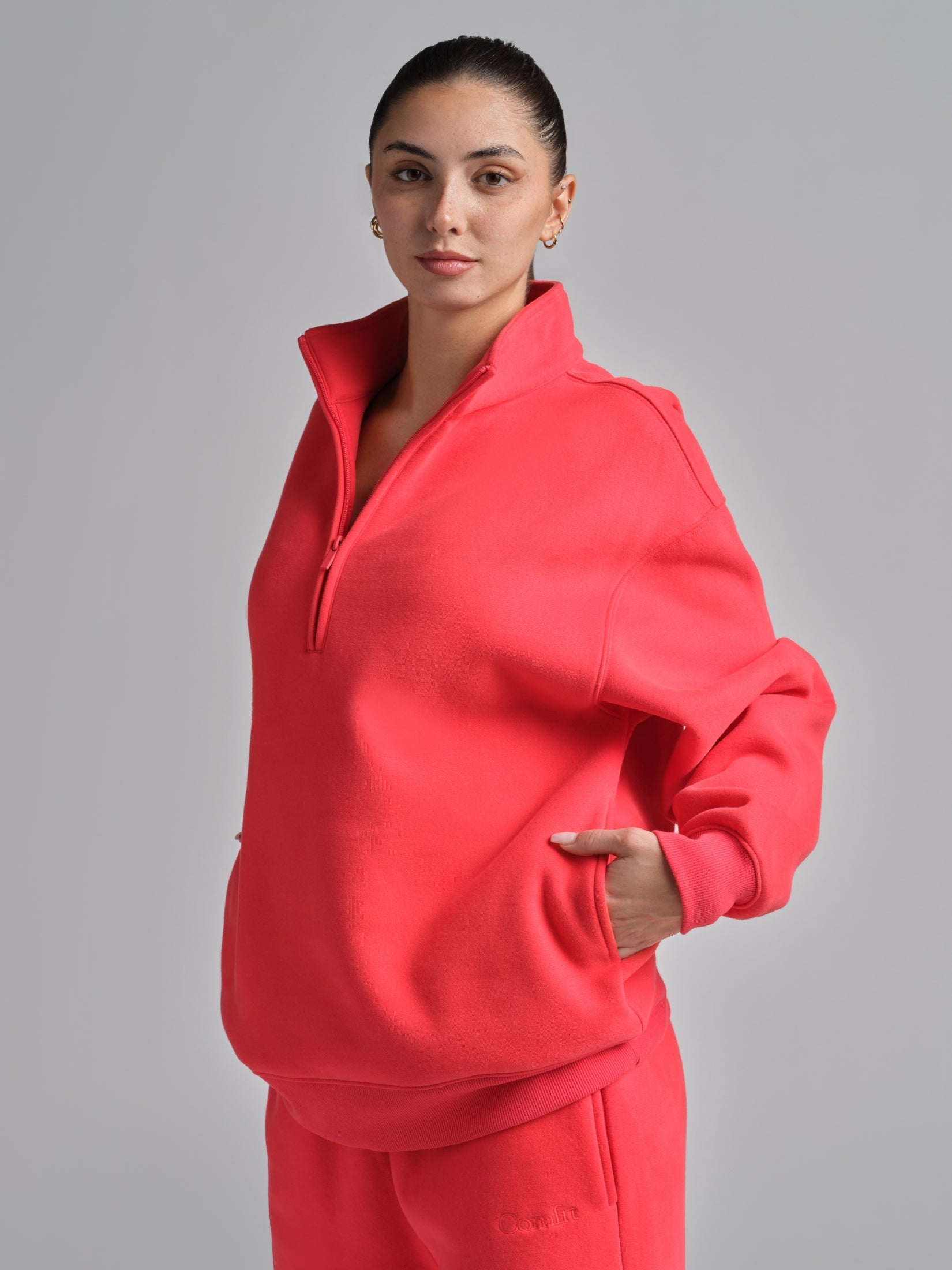 Basic Quarter Zip Mock Neck - Pre Order